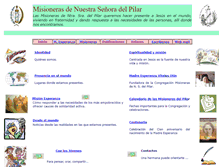 Tablet Screenshot of misionerasdelpilar.org